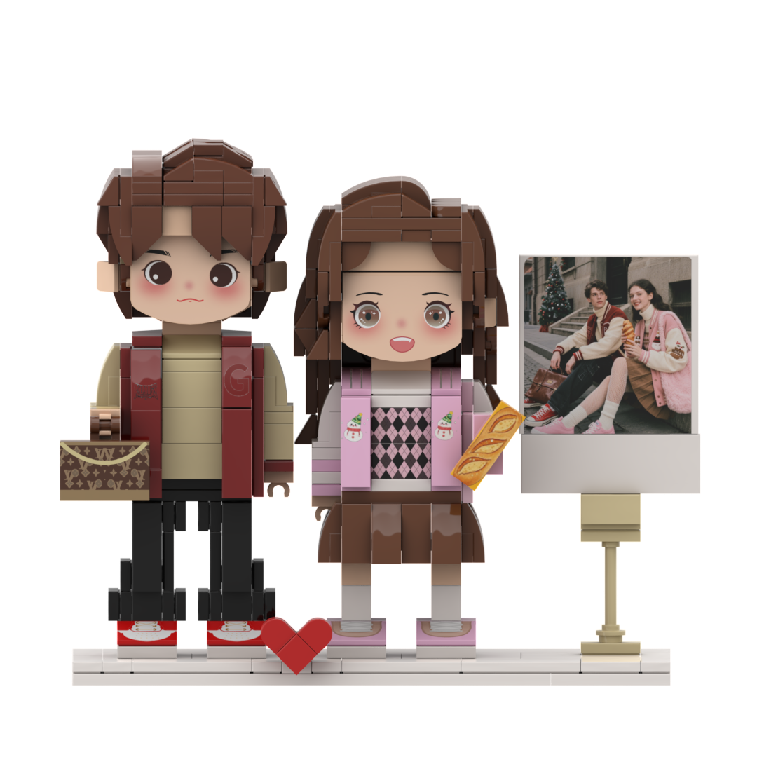 Custom Couple Brick Portrait