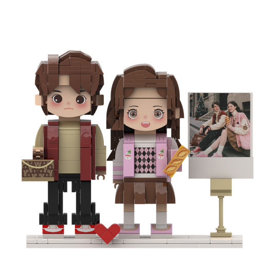 Custom Couple Brick Portrait