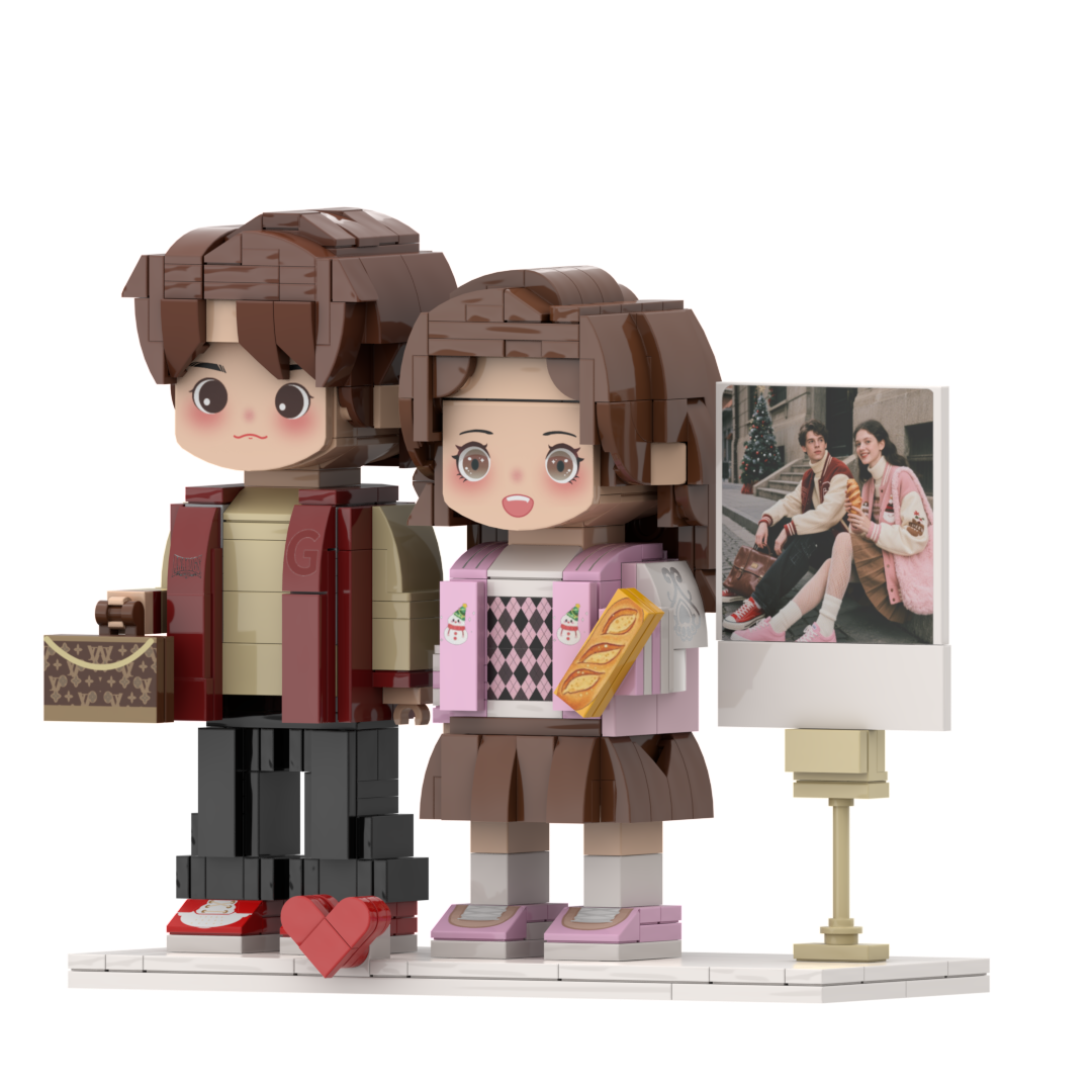 Custom Couple Brick Portrait