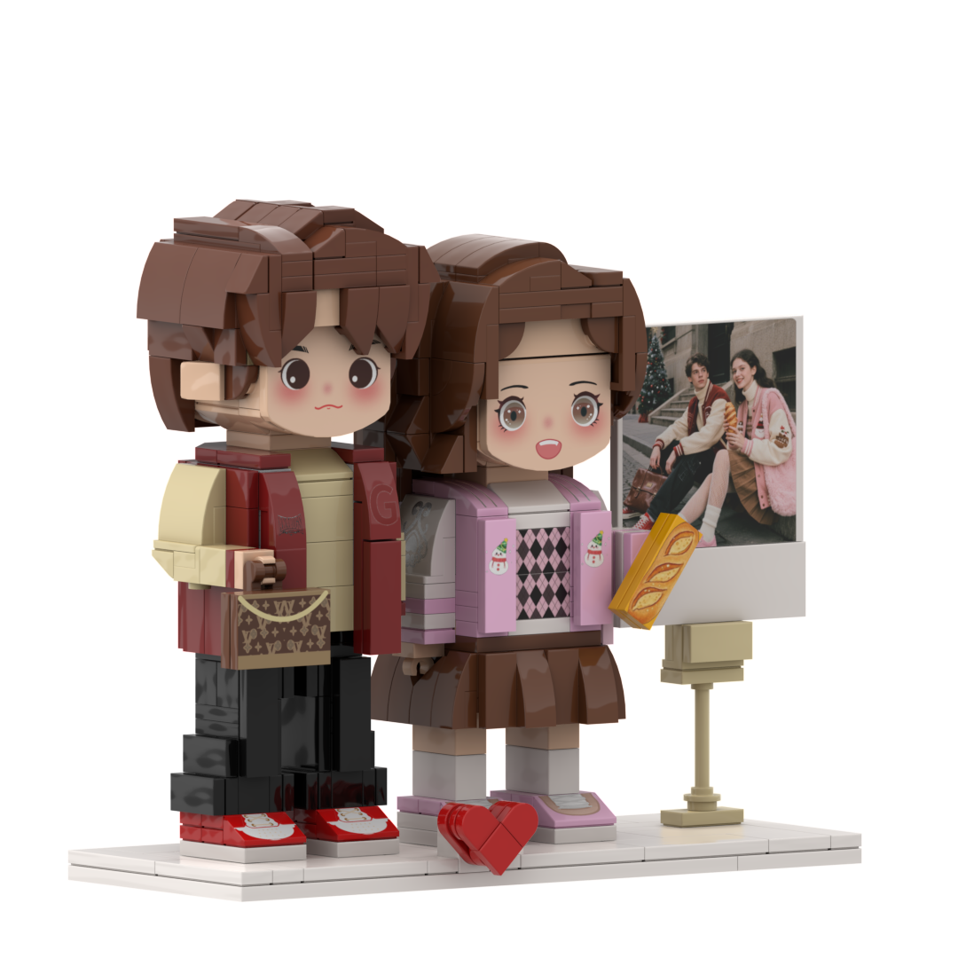 Custom Couple Brick Portrait