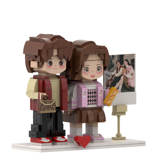 Custom Couple Brick Portrait